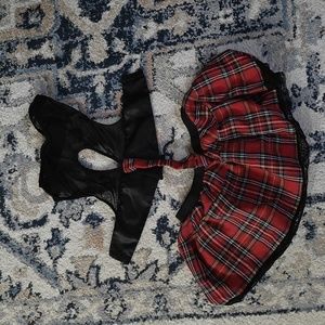 Lingerie schoolgirl outfit size medium
